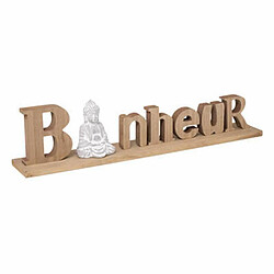 Mot Déco à Poser Bouddha 52cm Beige & Blanc