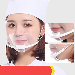 5x Visières D'hôtel De Chef De Cuisine Anti-salive De Protection Faciale De Sécurité Claires 5.7x14cm+10x Protège-dents Pare-broche Boucliers Faciaux Protection Sanitaire Détachable