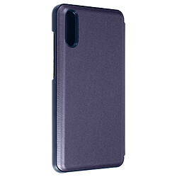 Avizar Housse Huawei P20 Etui folio Miroir Clapet Coque Rigide Fonction Support Bleu