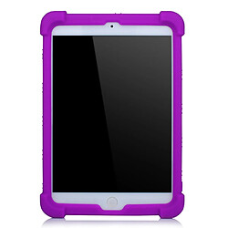 Coque en silicone Souple avec béquille violet pour votre Apple iPad Mini 3/iPad Mini 2/iPad Mini