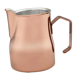 cruche de lait en acier inoxydable mousseline de lait tasse à fleur 750ml en or rose