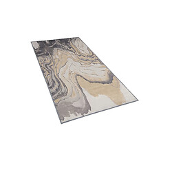 Beliani Tapis beige - gris 80 x 150 cm GEBZE