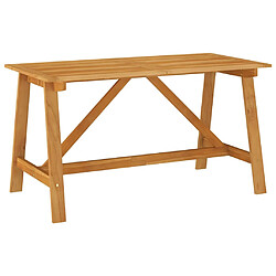 vidaXL Table à manger de jardin 140x70x73,5 cm Bois d'acacia massif