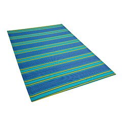 Beliani Tapis d'extérieur bleu 120 x 180 cm ALWAR