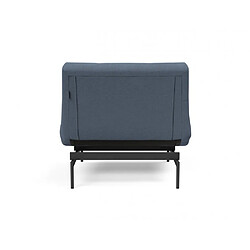 Inside 75 Fauteuil modulable ILB 202 acier noir tissu Yogia Oceane Blue pas cher