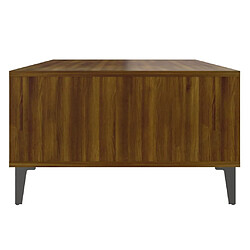 Maison Chic Tabls basse,Table Console pour salon Chêne marron 103,5x60x35 cm Aggloméré -MN77008 pas cher