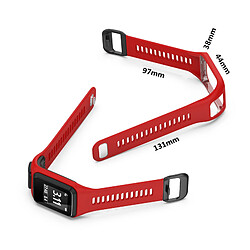 Bracelet de montre Accessoires montre connecté pour Tomtom4 - Rouge pas cher