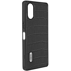 Avizar Coque Sony Xperia 5 V Effet Croco Série Crocs Wild, Abeel Noir