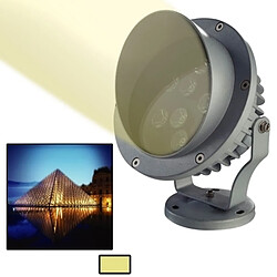 Wewoo Projecteur LED blanc 6W / 480LM de haute qualité lampe en aluminium moulé sous pression matériel chaud de lumière de