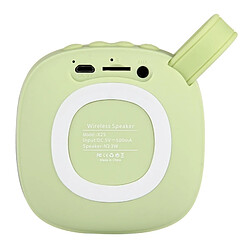 Avis Wewoo Enceinte Bluetooth d'intérieur vert Haut-parleur stéréo design portable, avec microphone intégré, prise en charge des appels mains libres, carte TF et AUX IN, distance Bluetooth: 10 m