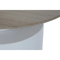 Avis Pegane Table basse, table de salon ronde en métal et MDF- diamètre 80 x hauteur 43 cm