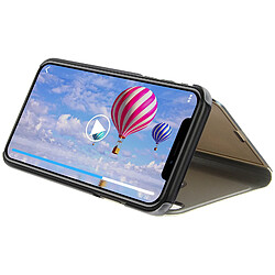 Acheter Avizar Housse iPhone X / XS Etui Clapet Miroir Coque - Fonction Stand Argenté