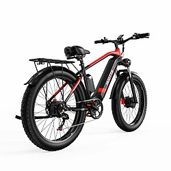 Acheter Vélo Électrique Duotts F26 - Moteur 750W*2 Batterie 840WH 50KM d'Autonomie - Noir rouge