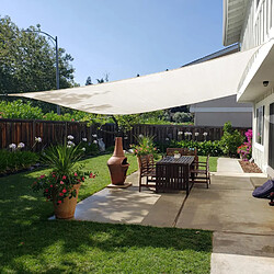 BESTA COOL AREA Voile d'ombrage Carré 2.5 x 2.5 mètres Une Protection des Rayons UV, Convient pour Les Jardins et Les Terrasses, Résistant à l'usure et Respirant, Couleur Crème