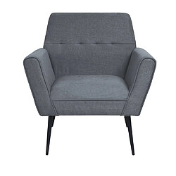 Avis Maison Chic Fauteuil relax,Chaise pour salon Gris clair Acier et tissu -MN68516