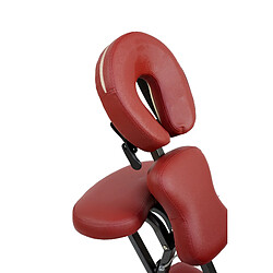 Bcelec Chaise de massage et tatouage pliante et portable couleur bordeaux + sac de transport pas cher