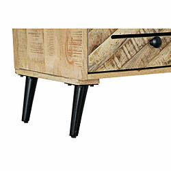 Étagère DKD Home Decor Noir Métal Brun foncé Bois de manguier 100 x 40 x 180 cm pas cher