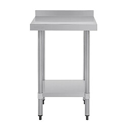 Acheter Table Inox avec Dosseret - Gamme 600 - Vogue