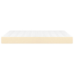 Avis Maison Chic Matelas de lit à ressorts ensachés, Matelas doux Crème 140x190x20 cm Tissu -GKD13463