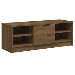 vidaXL Meuble TV Chêne marron 102x35,5x36,5 cm Bois d'ingénierie