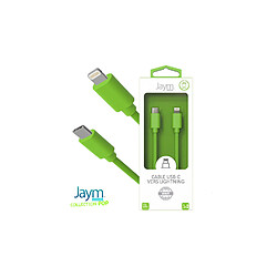 Jaym Câble USB-C vers Lightning 3A - 1,5 mètres - Collection POP - Vert