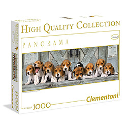 Clementoni Puzzle 1000 pièces panoramique : Beagles