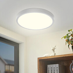 ZMH Plafonnier LED Round Flat 24W Modern Living Room