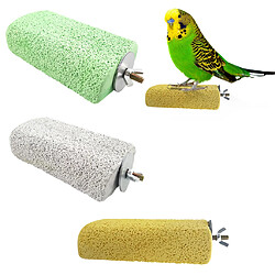 Bird Rat Rabbit Parrot Hamster Teeth Grinding Stone Chew Toy Plateforme Vert pas cher