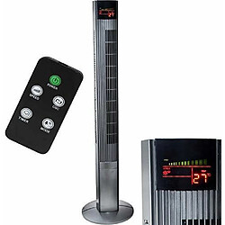 Syntrox Germany ventilateur colonne avec minuteur et fonction oscillation 50W noir