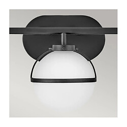 Avis Elstead Lighting Applique murale Salle de bains Hinkley Verre Opale,Acier Noir