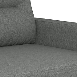 Maison Chic Ensemble de canapés 2 pcs coussins, Canapé droit Sofa pour Salon gris foncé tissu -GKD642094 pas cher