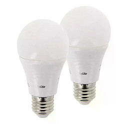 PACK Ampoule LED E27 A60 2x9W Dimmable LED 806lm (60W) 180° - Blanc Neutre