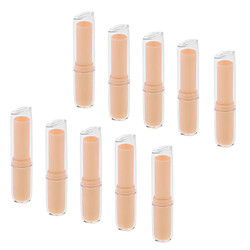 10 Pcs Vide Rouge À Lèvres Tube Baume À Lèvres Contenant DIY Cosmétique Maquillage Outils Orange pas cher