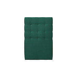 Sommeil de plomb Tete de lit Capitonnée Velours Vert L 90 cm - Ep 10 cm rembourré