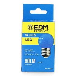 Lampe LED EDM Bleu E27 A+ 1,5 W