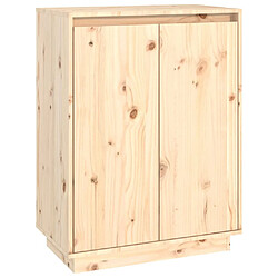 vidaXL Armoire à chaussures 60x35x80 cm Bois de pin massif