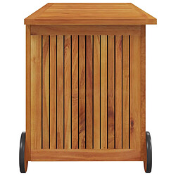 Acheter vidaXL Boîte de rangement de jardin avec roues 113x50x58cm Bois acacia