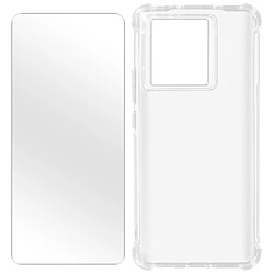 Avizar Coque pour Xiaomi 13T et 13T Pro Coins Antichoc + Verre Trempé 9H Transparent