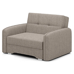 Bestmobilier Michelle - fauteuil convertible avec coffre en velours