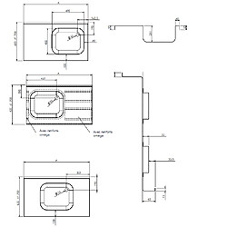 Plan de Travail Mural en Inox avec Bac - Gamme 600 - Distform