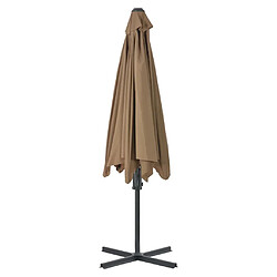 Acheter Maison Chic Parasol Jardin | Parasol d'extérieur avec poteau en acier 300 cm Taupe - GKD69232