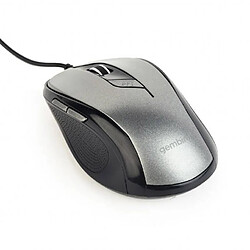 Gembird MUS-6B-01-BG souris USB Optique 1600 DPI Droitier (Gembird optical mouse MUS-6B-01-BG, 1600 DPI, USB, Black/spacegrey)