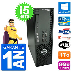 PC Dell Precision T1700 SFF Intel i5-4570 RAM 8Go Disque 1To Windows 10 Wifi - Occasion