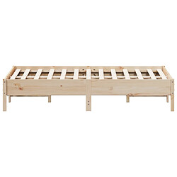 Acheter Vidaxl Cadre de lit 135x190 cm Bois de pin massif