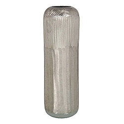 BigBuy Home Vase 15 x 15 x 48 cm Argent Aluminium