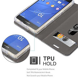 Cadorabo Coque Sony Xperia Z2 COMPACT Etui en Gris pas cher