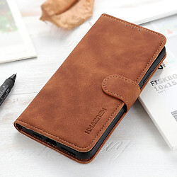 Etui en PU ancien marron pour votre ZTE Blade A3 (2020)