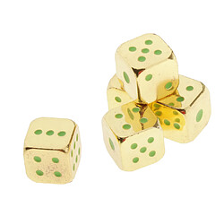 5pcs Polyédriques Noctilucent Dice Réglés Pour L'or De Partie De Jeu De Société