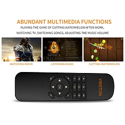 Acheter Wewoo Pour PC, Tablette, TV Box noir UKB-521 2.4 GHz Sans Fil Multimédia Contrôle Air Mouse Clavier À Distance