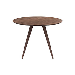 Avis Rendez Vous Deco Table ronde Liwa 4 personnes en bois foncé D105 cm